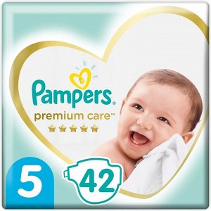 PAMPERS Подгузники Premium Care Junior (11+ кг) Упаковка 42