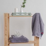Полотенце махровое Буржуа Нуво (Bourgeois Nouveau) 45х90 сер Lavender Grey