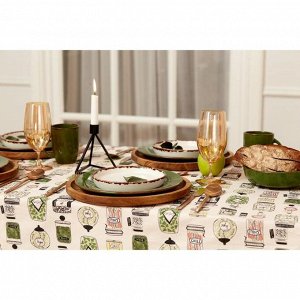 Скатерть Этель "Kitchenware" 149х250 см, 100% хлопок, саржа 190 г/м²