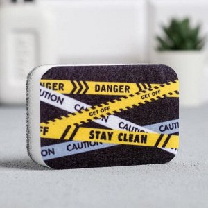 Губка для мытья посуды Caution - stay clean 9х6 см 5122303