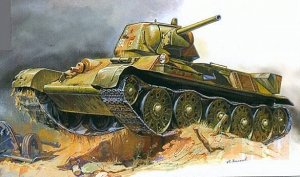 Сборная модель ZVEZDA Советский танк Т-34/7613