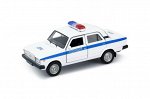Машинка Welly LADA 2107 Полиция металлическая 1:34-39