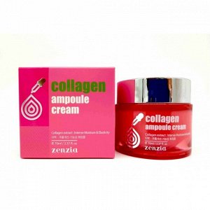 [JIGOTT] Крем для лица с коллагеном (ZENZIA Collagen Ampoul Cream),  70 мл.