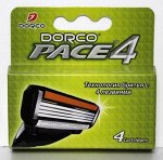 Dorco PACE4 сменные кассеты 4 лезвия (4 шт)