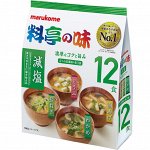 Мисо-суп Marukome Kabushiki с низким содержанием соли ( 12 порций ) 201гр 1/12