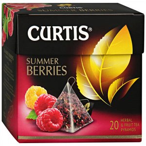 Чай Кёртис Curtis каркаде с малиной и шиповником Summer Berries, 20 пирамидок