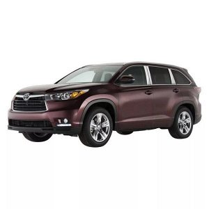 Ковры салонные 1 и 2 ряд  3D Toyota Highlander 4 WD XU50 (2013-2020) левый руль