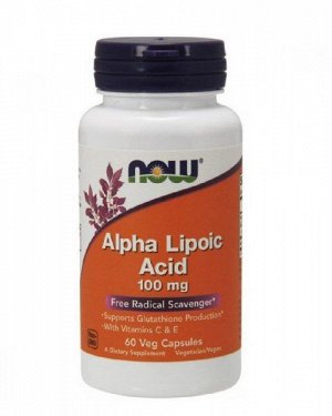 NOW Alpha Lipoic Acid 100mg, 60vcaps