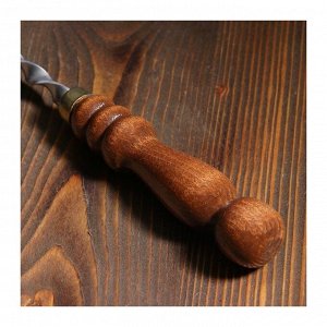 Шампур с фигурной деревянной ручкой 45 см