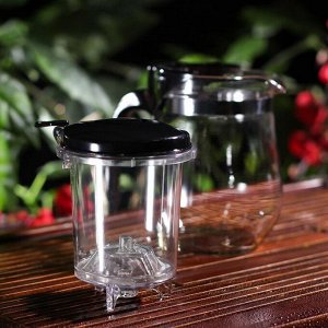 Чайник стеклянный заварочный Magistro «Мехико», 500 мл, металлическое сито, пластиковая колба