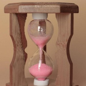 Часы песочные "Стебель бамбука", 10.5х6.5х6.5 см, микс