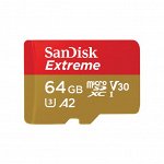Карта памяти SanDisk Extreme microSDXC 64 ГБ SDSQXA2-064G-GN6MA