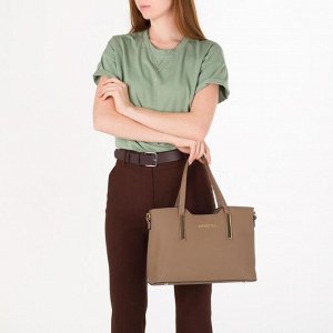 Набор сумок, отдел на молнии, наружный карман, длинный ремень, цвет хаки