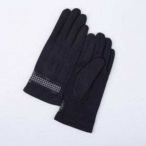Перчатки женские, безразмерные, с утеплителем, цвет чёрный 5161924