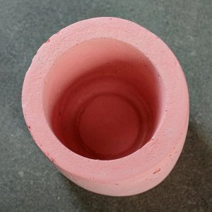 Кашпо Цилиндр, розовое