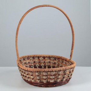 Корзина плетёная, 25x32x8/34 см, ротанг, сыть