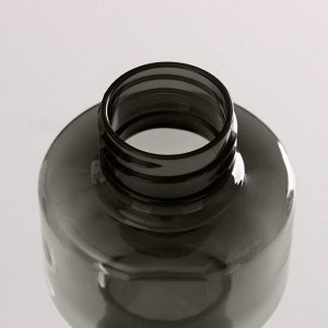 Бутылка для воды 500 мл, спортивная "Гантель", белая,  8х20.5 см