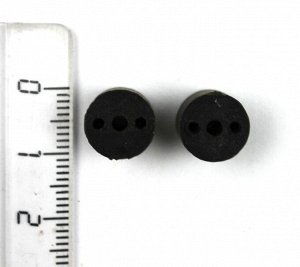 Коннектор для зимней удочки (2шт, внутр. d=1.5-2мм, чёрный)
