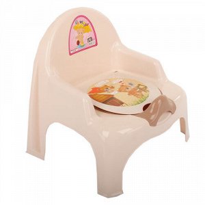 Детский горшок-кресло НИШ  цв.кремовый/молочный Dunya Plastik