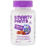 SmartyPants, Комплекс для малышей, поливитамины и жирные кислоты омега-3, 90 жевательных пастилок