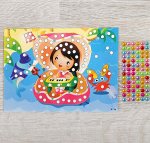 Аппликация круглыми стразами «Музыка»