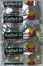 Кофлет Лимон Хималая (леденцы от кашля) Koflet-H Lozenges Lemon Himalaya 6 шт.