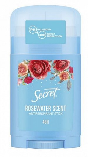 SECRET Твердый антиперспирант Rosewater scent 40мл