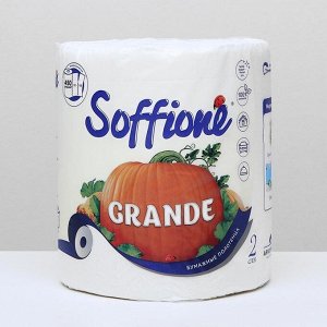 Полотенца бумажные Soffione Grande, 2 слоя, 1 рулон