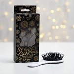 Расческа массажная в коробке «Роскошь золота», 8,2 ? 3,7 ? 16,7 см
