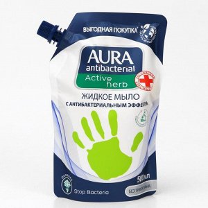 Жидкое мыло Aura с антибактериальным эффектом Ромашка, 500 мл