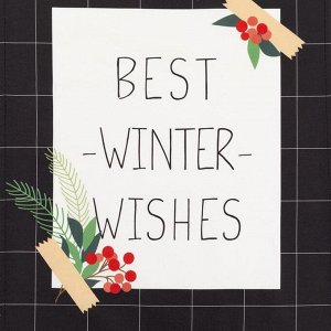 Набор полотенец "Этель" Best winter wishes 2шт, 100% хл.