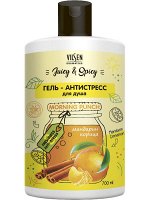 Гель для душа Vilsen Juicy &amp; Spicy Антистресс 700мл Мандарин и Корица /12