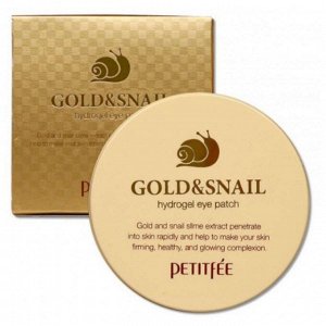 [PETITFEE] Набор патчей д/век гидрогел. ЗОЛОТО/УЛИТКА Gold/Snail Hydrogel Eye Patch, 60