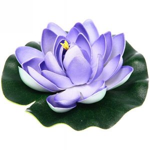 Растение водоплавающее "Кувшинка Розитта" d-13см фиолетовая