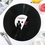 Салфетка кухонная «Виниловая пластинка», d=38 см, МИКС