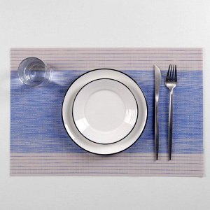 Салфетка кухонная «Космос», 45?30 см, цвет синий