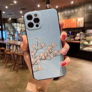 Чехол силикон с рисунком на телефон iphone
