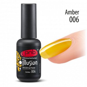 Витражный гель-лак №006 Amber  PNB 8 мл