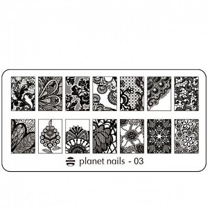 Пластина для Stamping Nail Art  Planet Nails 10895