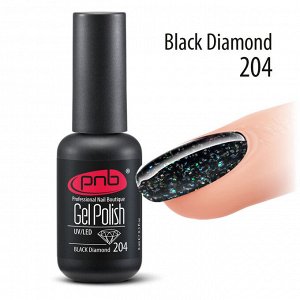 Гель-лак PNB 204 Black Diamond 8 мл