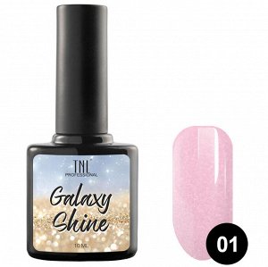 Гель-лак TNL Galaxy shine №01 - пыльно-розовый с шиммером 10 мл