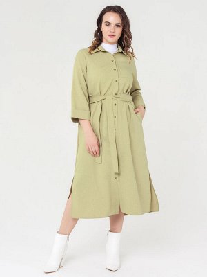 Платье-рубашка Прайм (оливковый)
