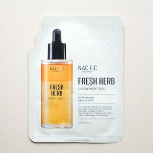 Тканевая маска с травяными экстрактами Nacific Fresh Herb Origin Mask Pack, ,