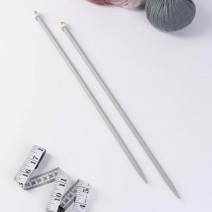 Спицы для вязания, прямые, d = 8 мм, 40 см, 2 шт