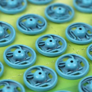 Кнопки пришивные, d = 11 мм, 36 шт, цвет синий
