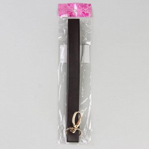 Ручка-петля для сумки, с карабином, 20 * 2 см, цвет коричневый/золотой