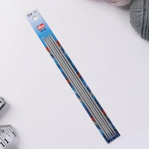 Спицы для вязания, чулочные, d = 3 мм, 20 см, 5 шт