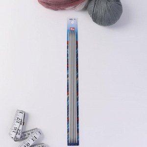 Спицы для вязания, чулочные, d = 4 мм, 30 см, 5 шт