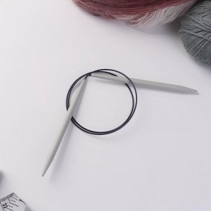 Спицы для вязания, круговые, с пластиковой леской, d = 8 мм, 80 см