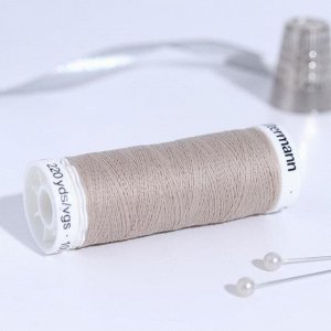 Нитки Sew-All, 200 м, цвет серый крем